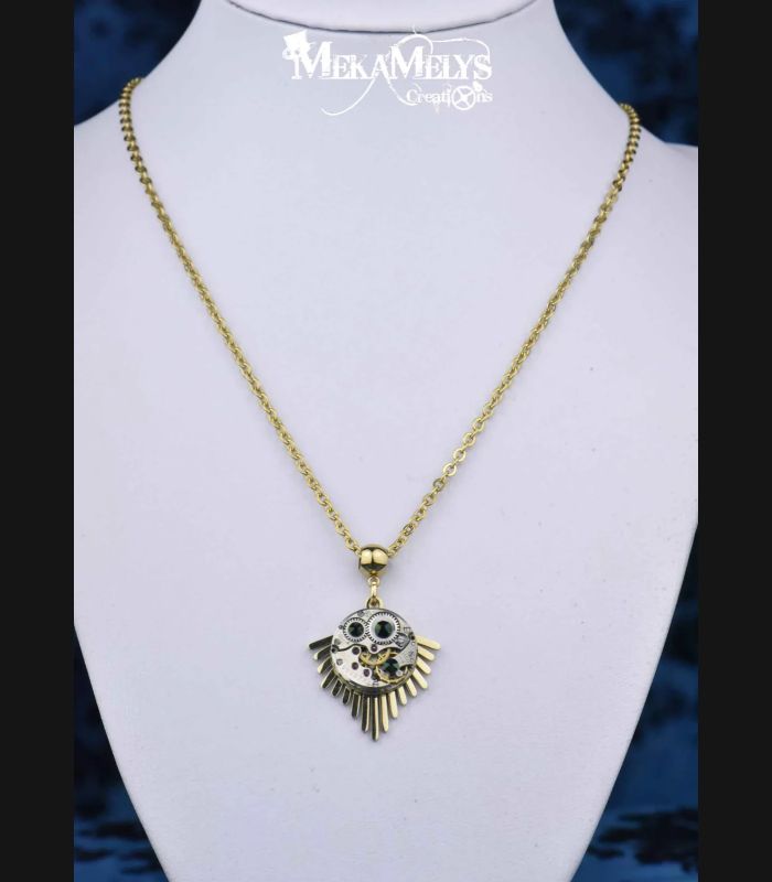 Collier bohème doré Lueur Bohème – Swarovski® | MekaMelys