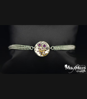 Bracelet mécanique "Purple rain"