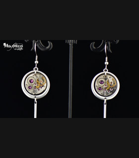 Boucles d'oreilles  "Pendulum" Silver