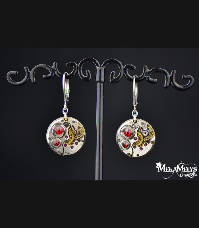 Boucles d'oreilles " Simple minds "