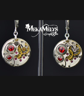 Boucles d'oreilles " Simple minds "