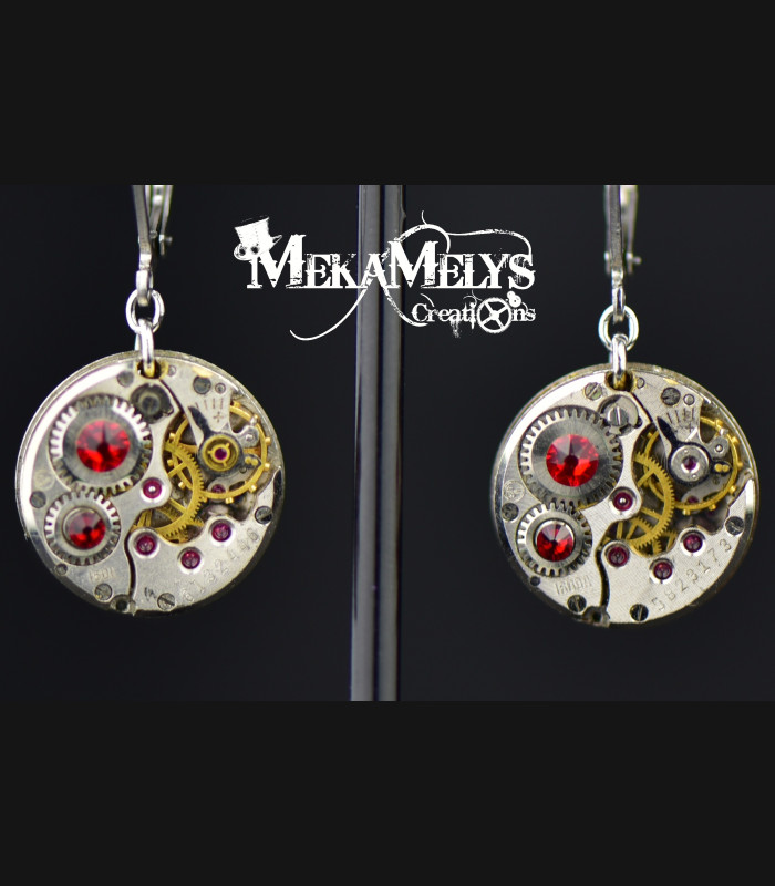 Boucles d'oreilles " Simple minds "