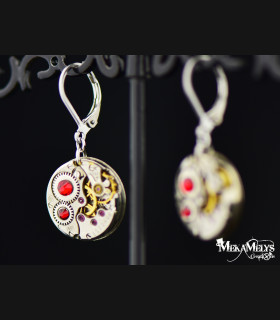 Boucles d'oreilles " Simple minds "