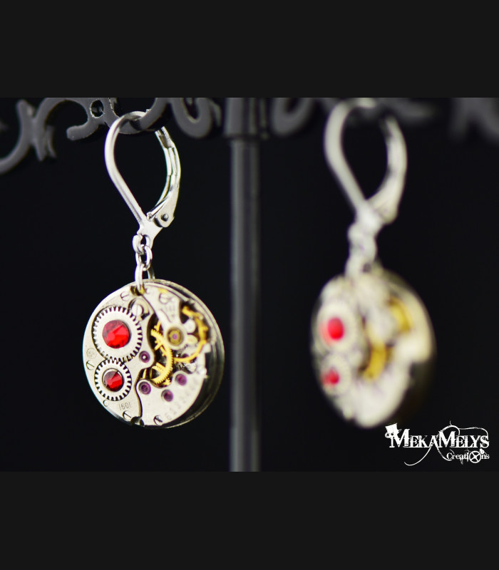 Boucles d'oreilles " Simple minds "