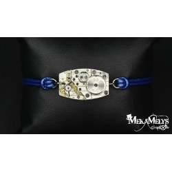 Bracelet mécanique cuir Blue "Epsilon"