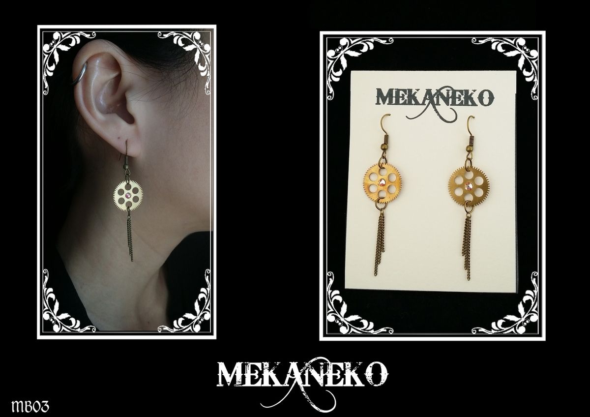 Collection " les Minis Boucles" bijoux steampunk