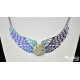 Collier "Angel " Silver ranbow