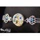 Bracelet mécanique Metallic Blue "Nativis"