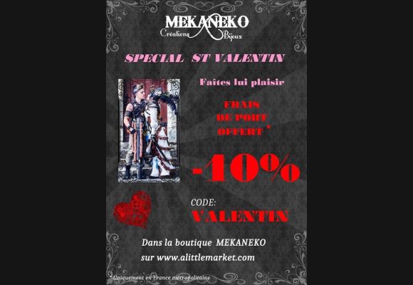 St-Valentin -10 % sur la boutique