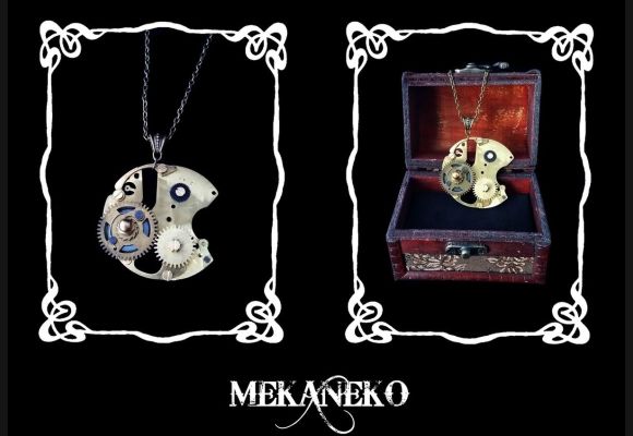 MekaPacman : le collier steampunk qui rend hommage au gaming rétro
