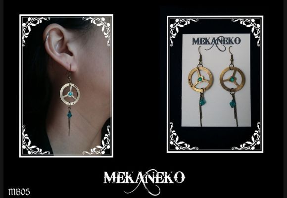 Collection “les Minis Boucles” bijoux steampunk